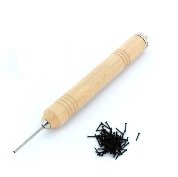 Modelcraft 492335 Nagel-Eindrücker PPU8174 + 100 Nägel schwarz Neu