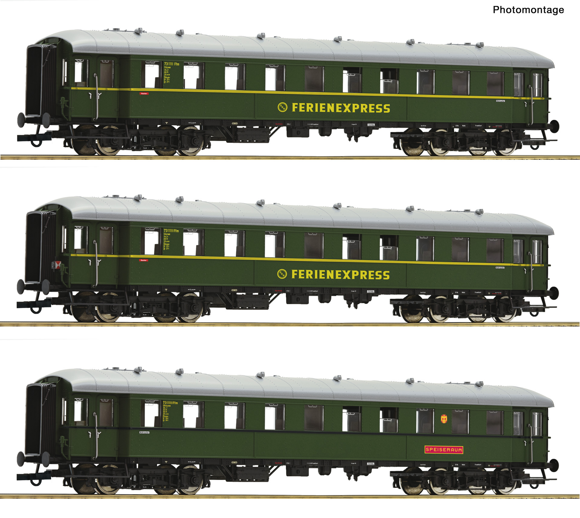 Roco 6200235 3-tlg. Set: Reisezugwagen „Ferienexpress“