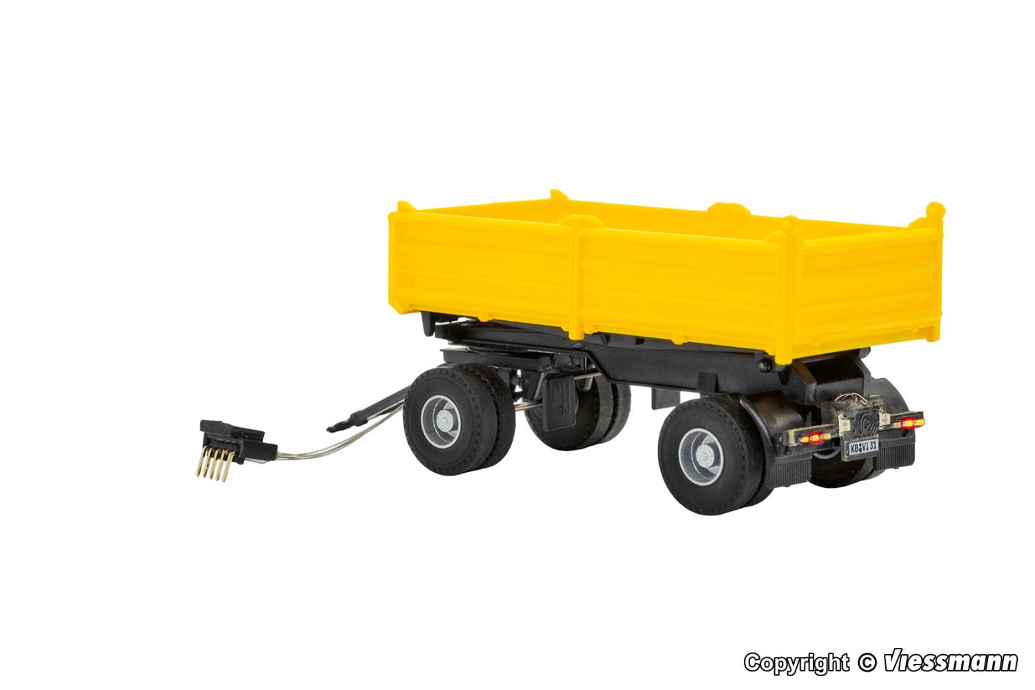 Viessmann 8215 2-achs Kippanhänger gelb CarMotion 1:87 Spur H0
