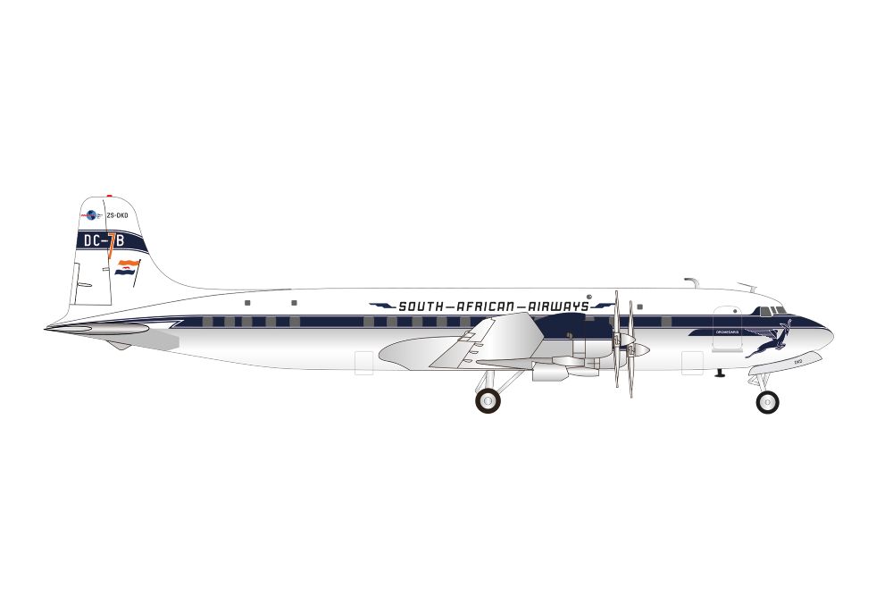 Herpa 574006 DC-7B South African Airways 1:200