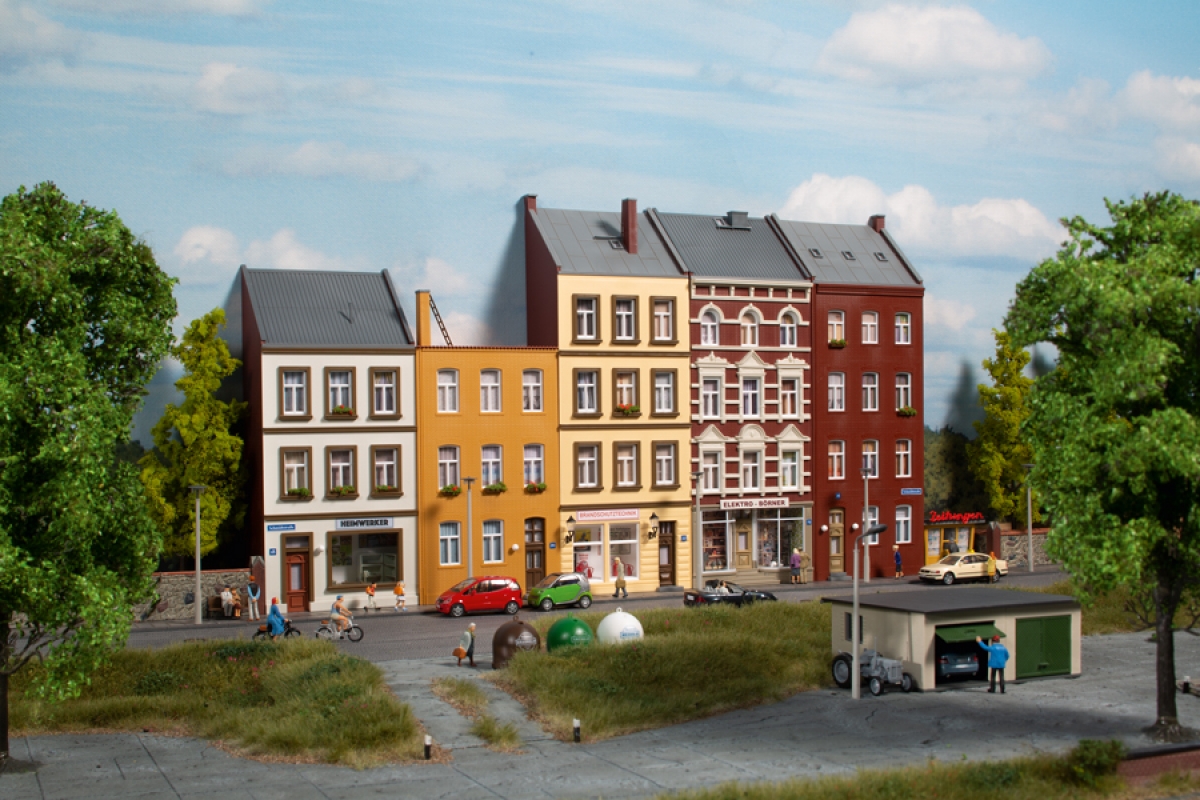 Auhagen 11467 Halbreliefhäuser Schmidtstraße 18/20/22/24/26 Spur H0