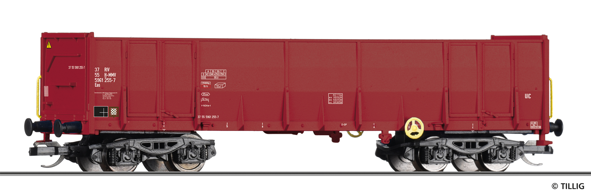 Tillig 95070 Offener Güterwagen Eas der Magyar Magánvasút Zrt.