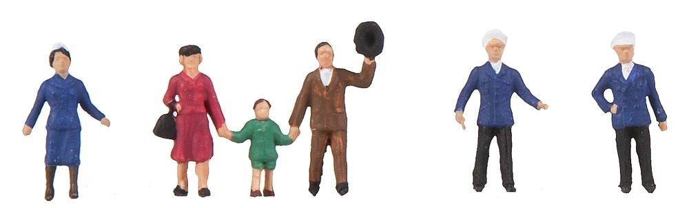 Faller 155356 Luftschiffbesatzung/Passagiere 1:87 Spur H0 Neu OVP Figuren