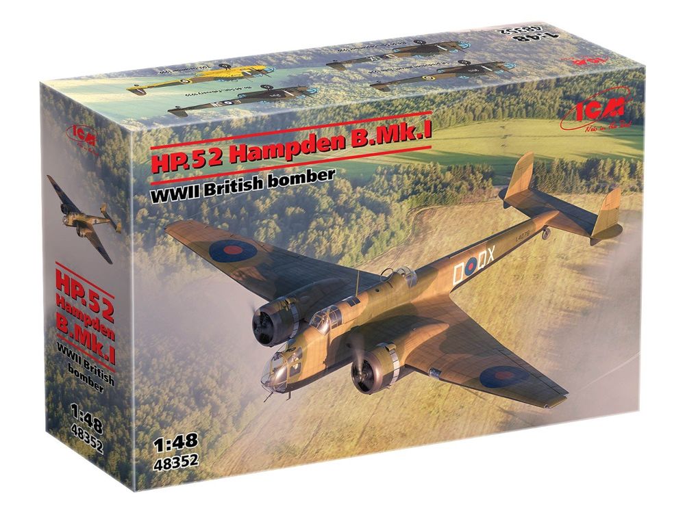 ICM 48352 HP.52 Hampden B.Mk.I WWII British bomber 1:48 NEU