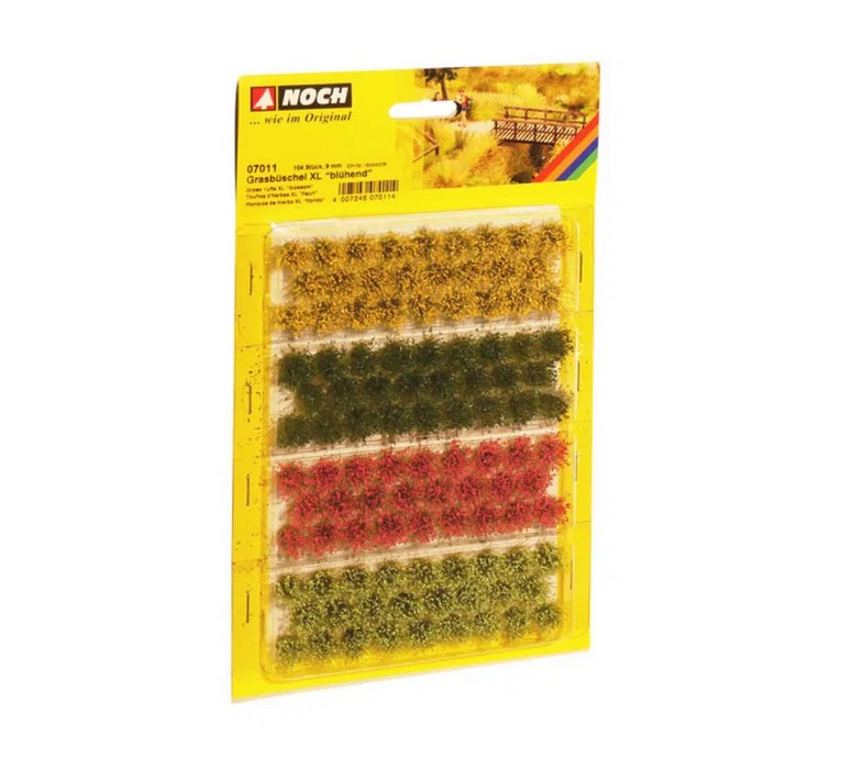 Noch 07011 Grasbüschel XL “blühend” 104 Stück 9 mm NEU OVP