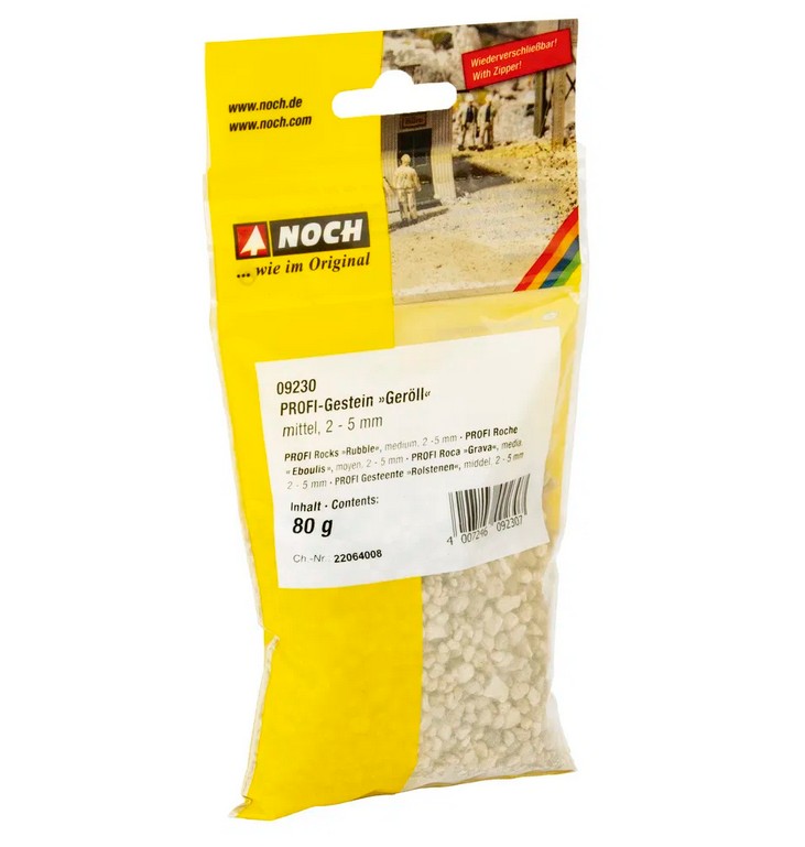 Noch 09230 PROFI-Gestein „Geröll" mittel 80 g Körnung 2,0 - 5,0 mm