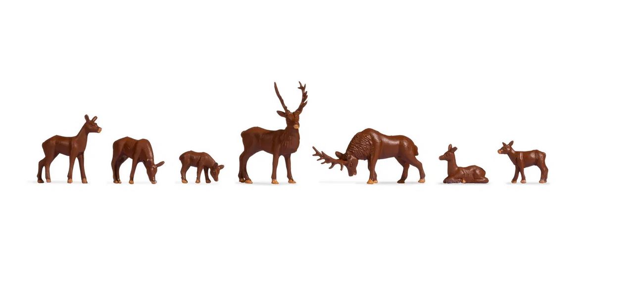 Noch 47211 Hirsche 7 Hobby-Figuren 1:120 Spur TT Neu OVP