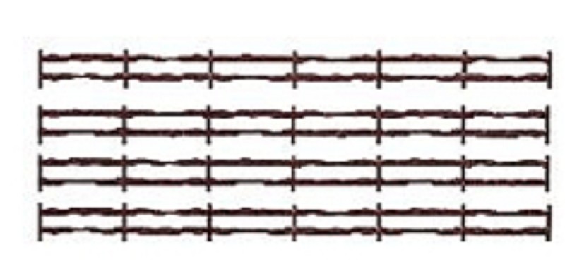 Busch 6008 Weidenzaun dunkelbraun