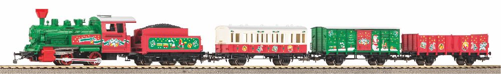 Piko 57081 Start-Set Bettung Weihnachtszug Dampflok 1:87 Spur H0