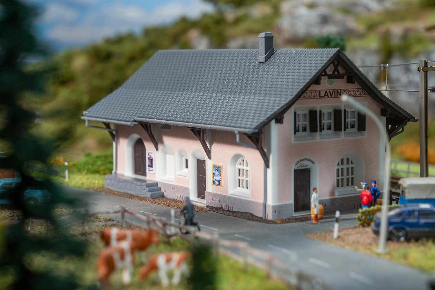 Faller 212128 Bahnhof Lavin 1:160 Spur N Bausatz Neu OVP