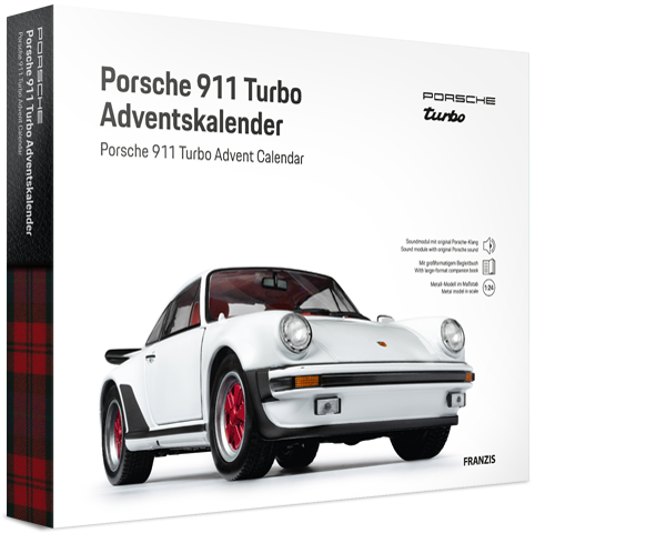 Franzis 67322 Porsche 911 Turbo Grandprixweiß Adventskalender 1:24