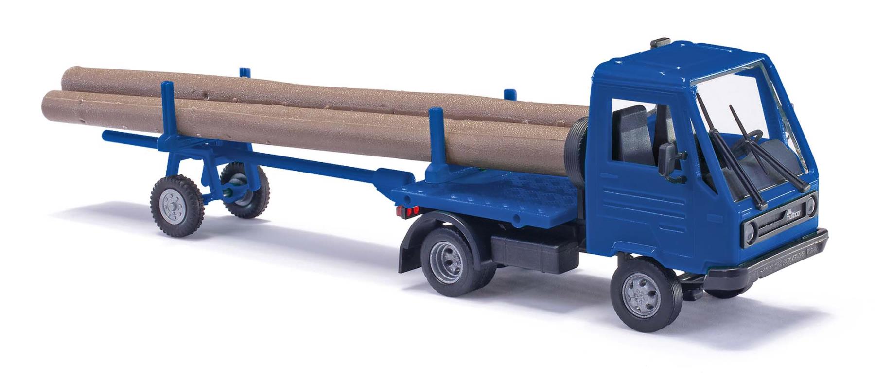 Busch 42233 Multicar M26 mit Nachläufer Blau 1:87 Spur H0 Neu OVP