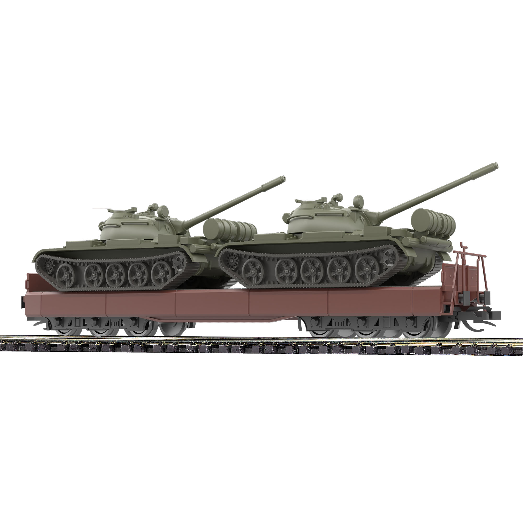 Busch 31650 Flachwagen Samm 4818 T-55A TT
