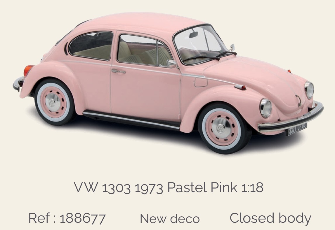 Norev 188677 VW 1303 1973 Pastel Pink 1:18