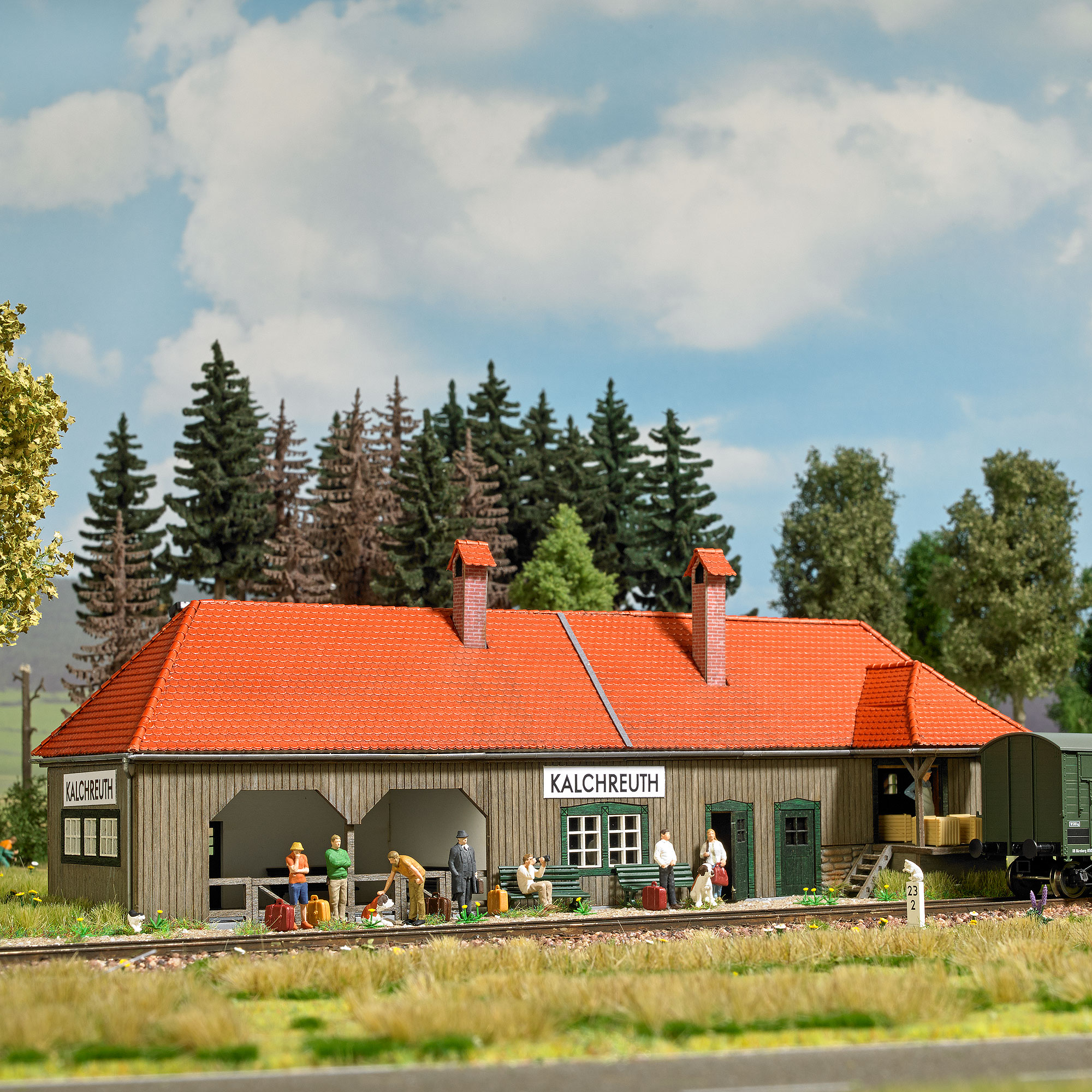 Busch 1953 Bahnhof Kalchreuth 1:87 Spur H0 Bausatz Neu OVP