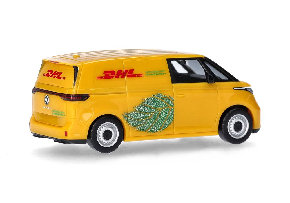 Herpa 098458 VW ID. Buzz Cargo "DHL" 1:87 Spur H0 Standmodell