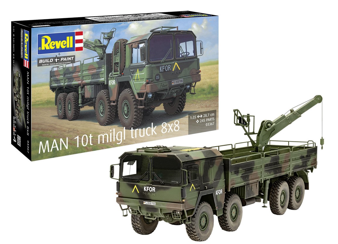 Revell 03367 MAN 10t milgl truck 8x8 1:35 Modellbausatz Neu OVP