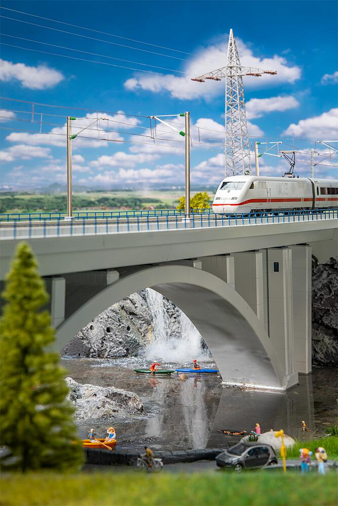 Faller 120505 Moderne Bogenbrücke - 1:87 Spur H0 - Bausatz - Neu - OVP