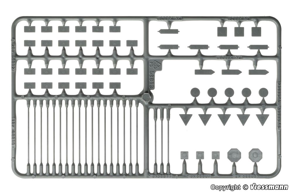 Vollmer 45160 Deko-Set Straßenschilder 1:87 Spur H0 Neu OVP