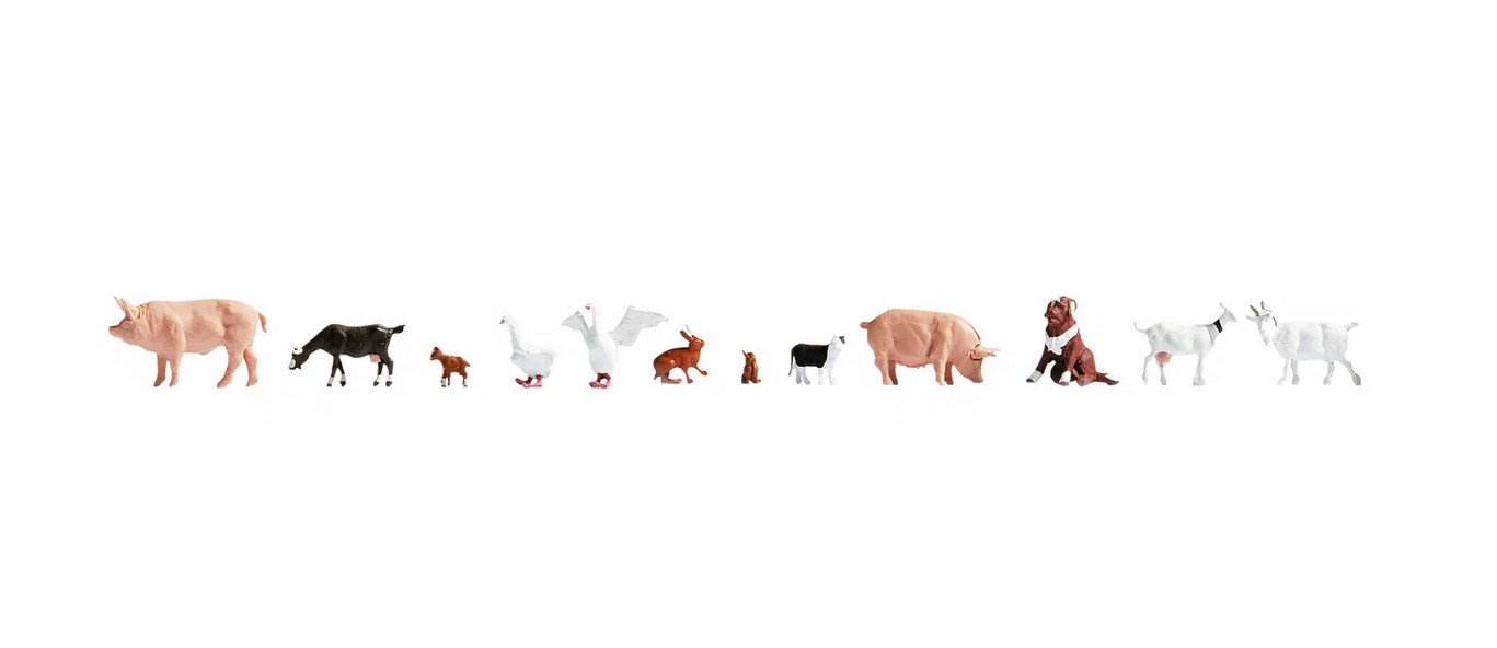 Noch 15711 Tiere auf dem Bauernhof 1:87 Spur H0 NEU OVP Figuren