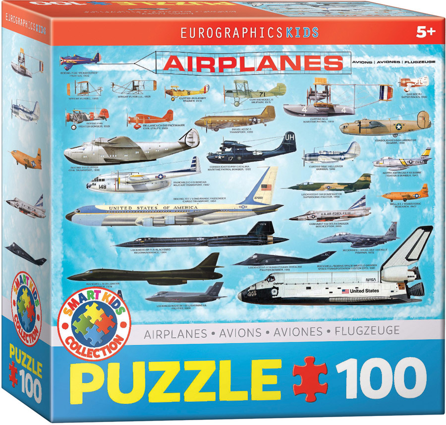 EUROGRAPHICS 6100-0086 Flugzeuge 100 Teile Puzzle