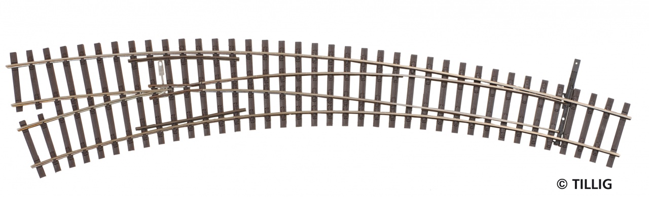 Tillig 85334 Innenbogenweiche links 29,3°/41,3° 1:87 Spur H0 NEU