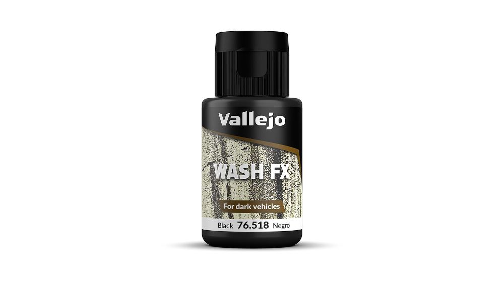 Vallejo 76518 Wash-Color, Schwarz, 35 ml NEU