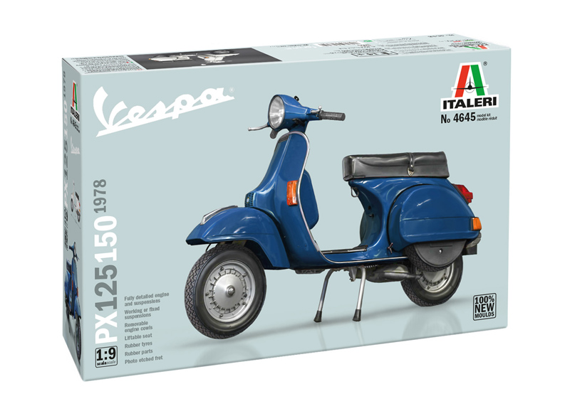 Italeri 4645 VESPA PX 125/150 1978 1:9 Modellbausatz NEU OVP