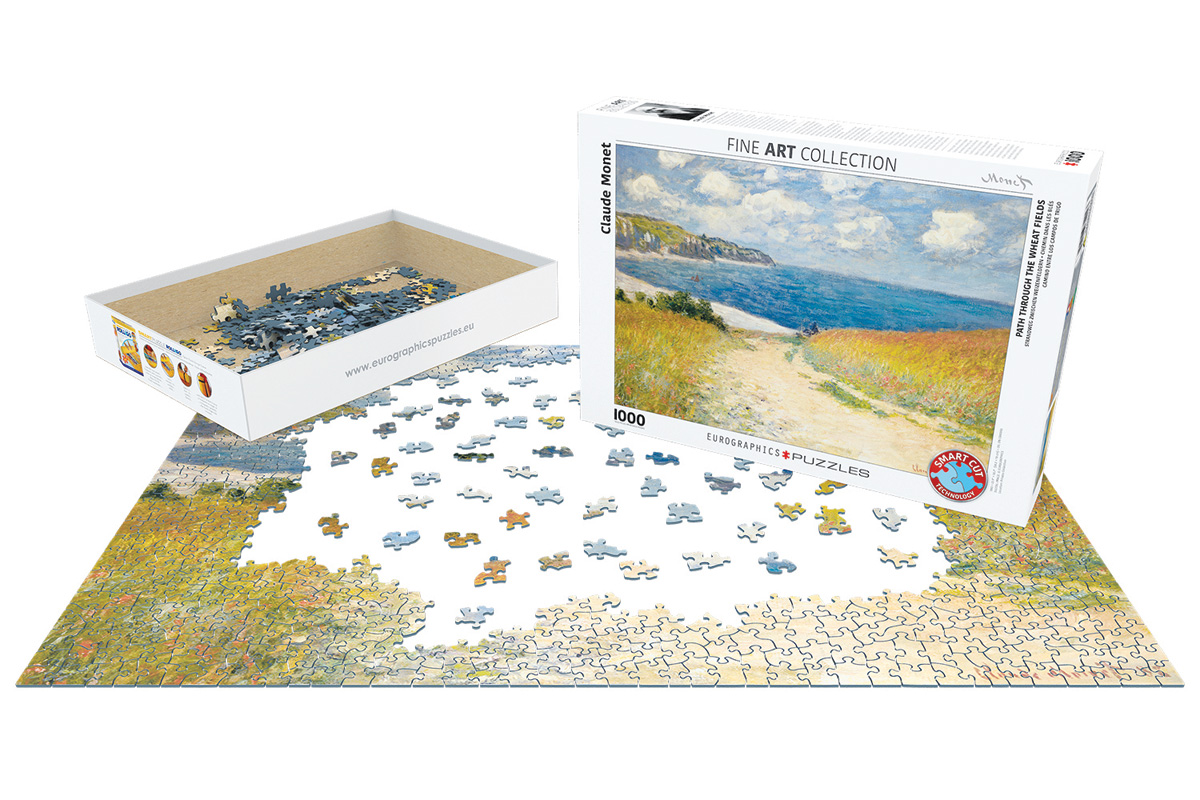 EUROGRAPHICS 6000-1499 Strandweg zwischen Weizenfeldern 1000 Teile Puzzle