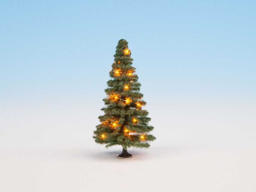 Noch 22121 Beleuchteter Weihnachtsbaum grün
