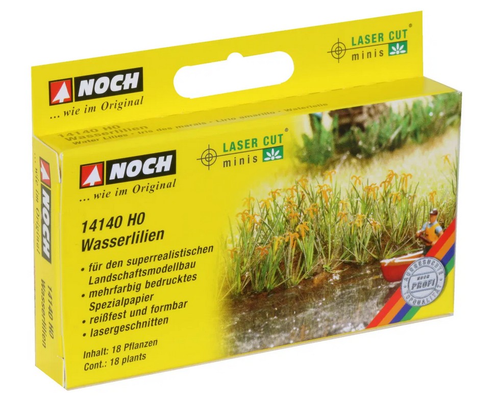 Noch 14140 Wasserlilien 18 Pflanzen 1:87 Spur H0 Bausatz NEU OVP