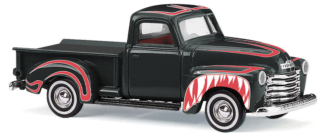 Busch 48241 Chevrolet Pick-up, Crazy Car / Haifisch - 1:87 - Neu - OVP