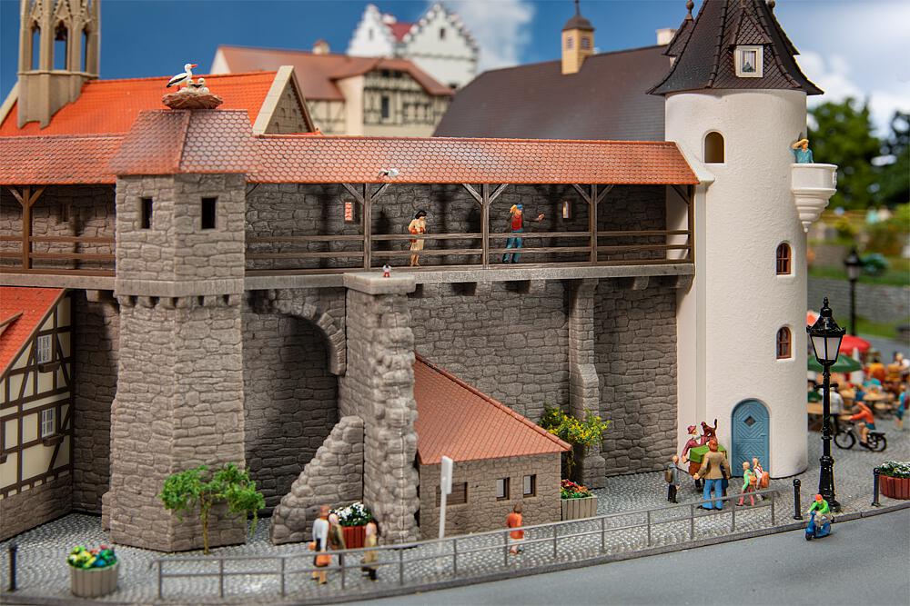 Faller 191790 Altstadtmauer mit Anbau, Ep. I, Spur H0 1:87, NEU OVP
