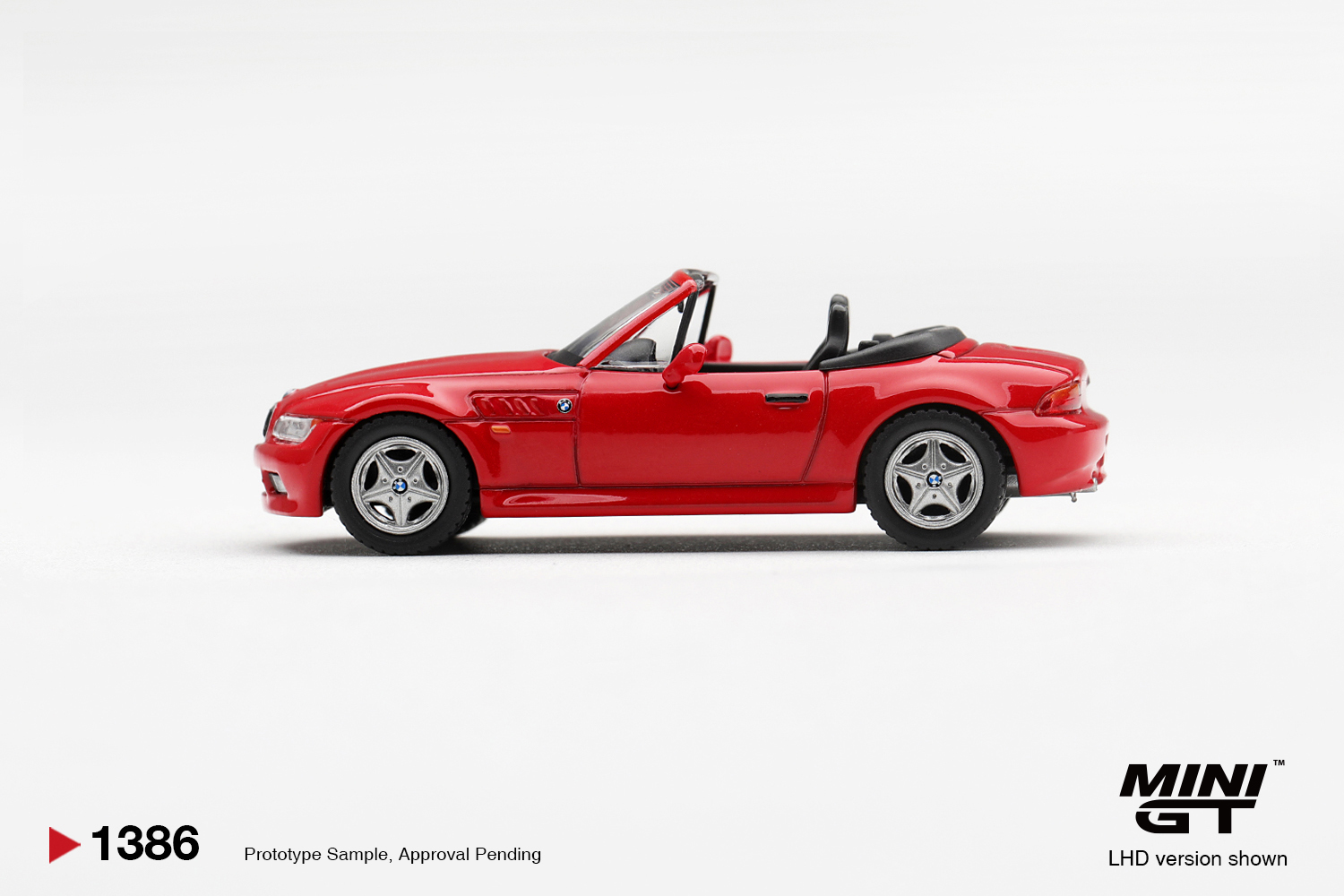 Mini GT 1386 1:64 BMW Z3 2.8I HELLROT 1998