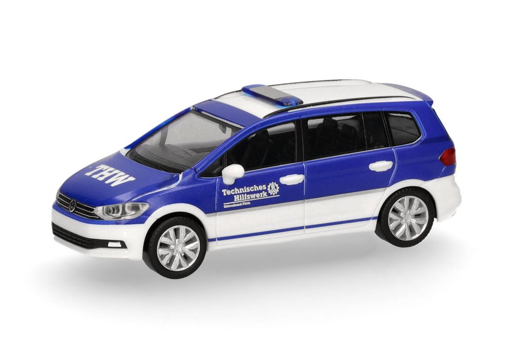Herpa 098373 Volkswagen (VW) Touran "THW Fürth" 1:87 Spur H0