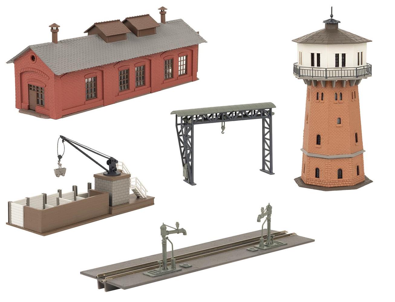 Faller 239008 Aktions-Set Bahnbetriebswerk 1:160 Spur N Bausatz