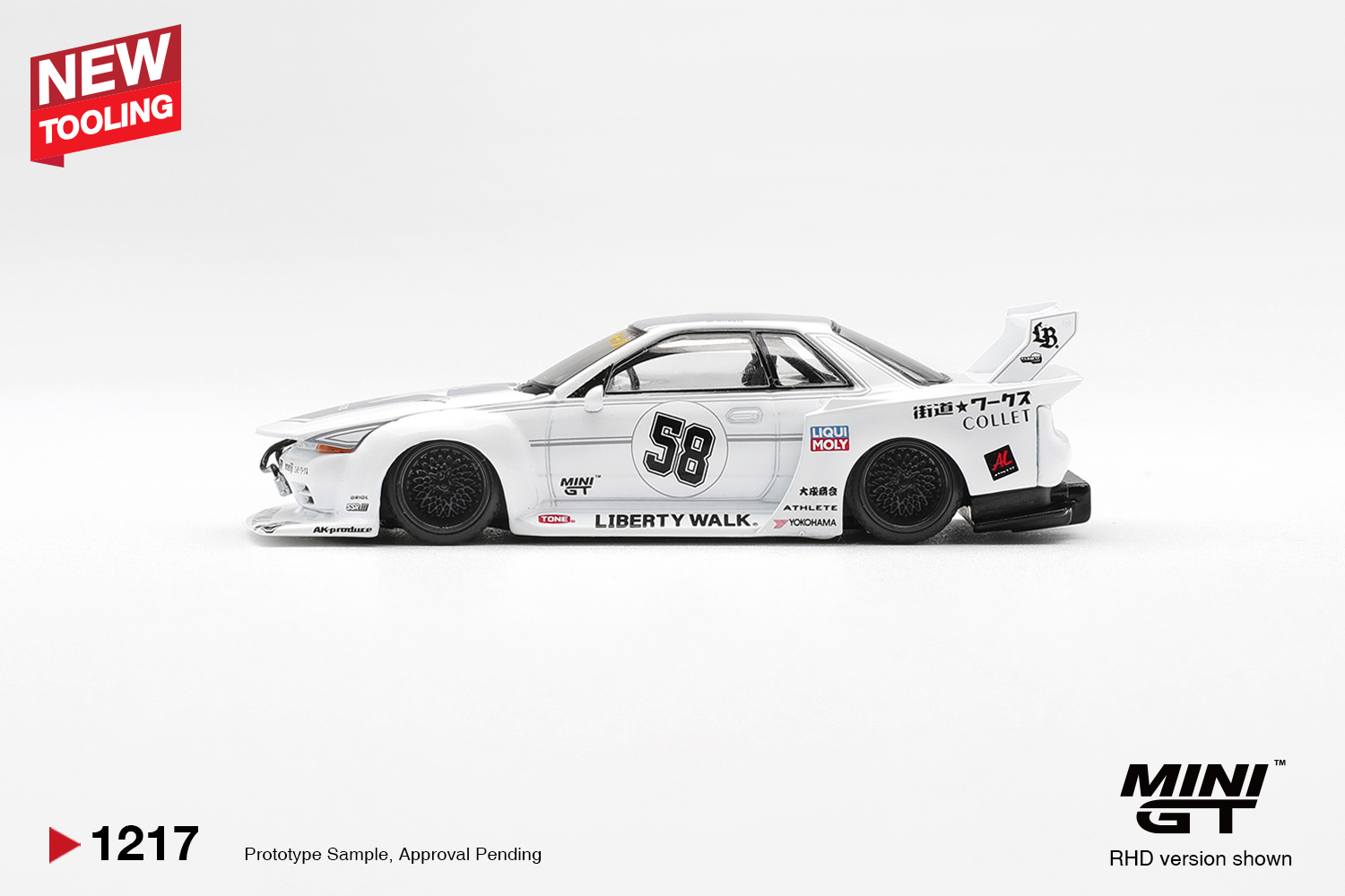 Mini GT 1217 1:64 NISSAN GTR (R32) LB-KAIDO WORKS TAS 2025