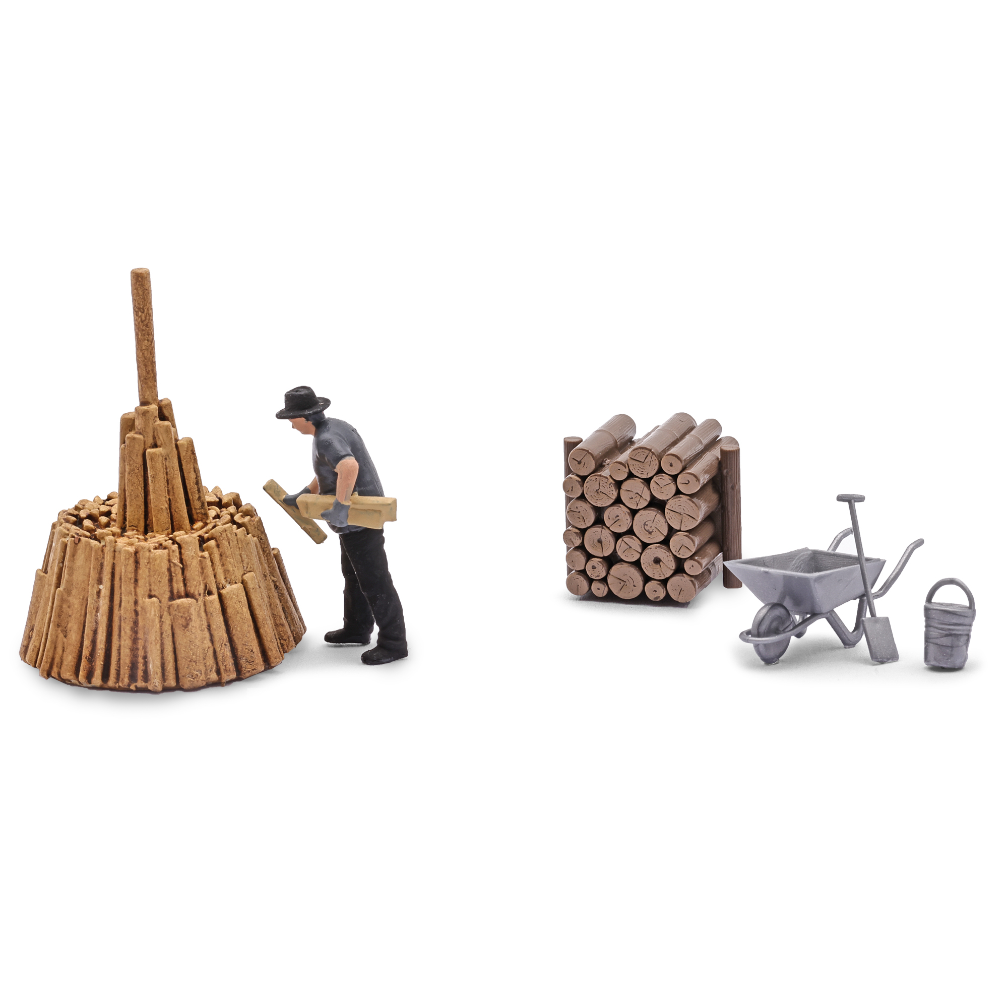 Busch 79941 A-Set: Holz schichten H0