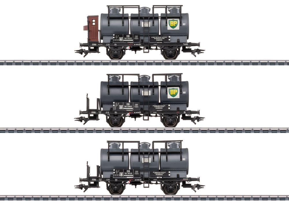 Märklin 46491 Kesselwagen-Set mit drei Behältern (DB) 1:87 Spur H0