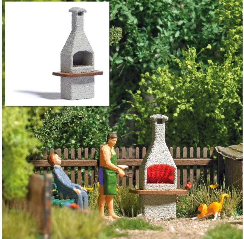 Busch 5403 Grillkamin mit Glut - Spur H0 - Neu - OVP