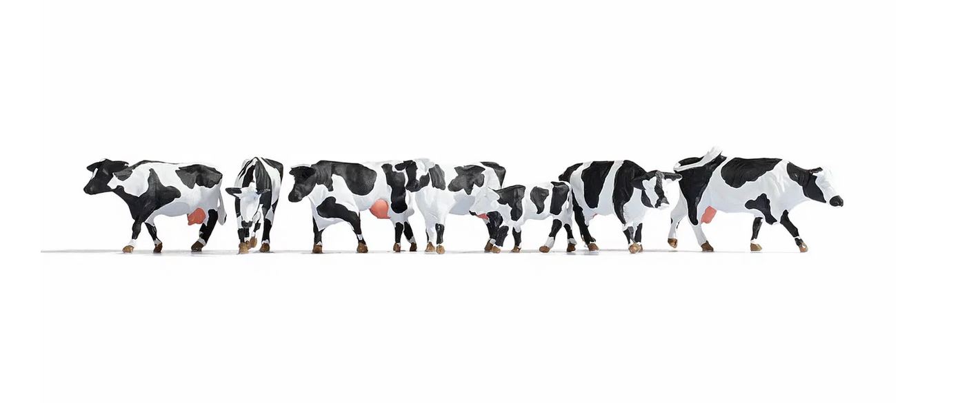 Noch 15725 Kühe, schwarz-weiß 1:87 Spur H0 Neu OVP Tiere
