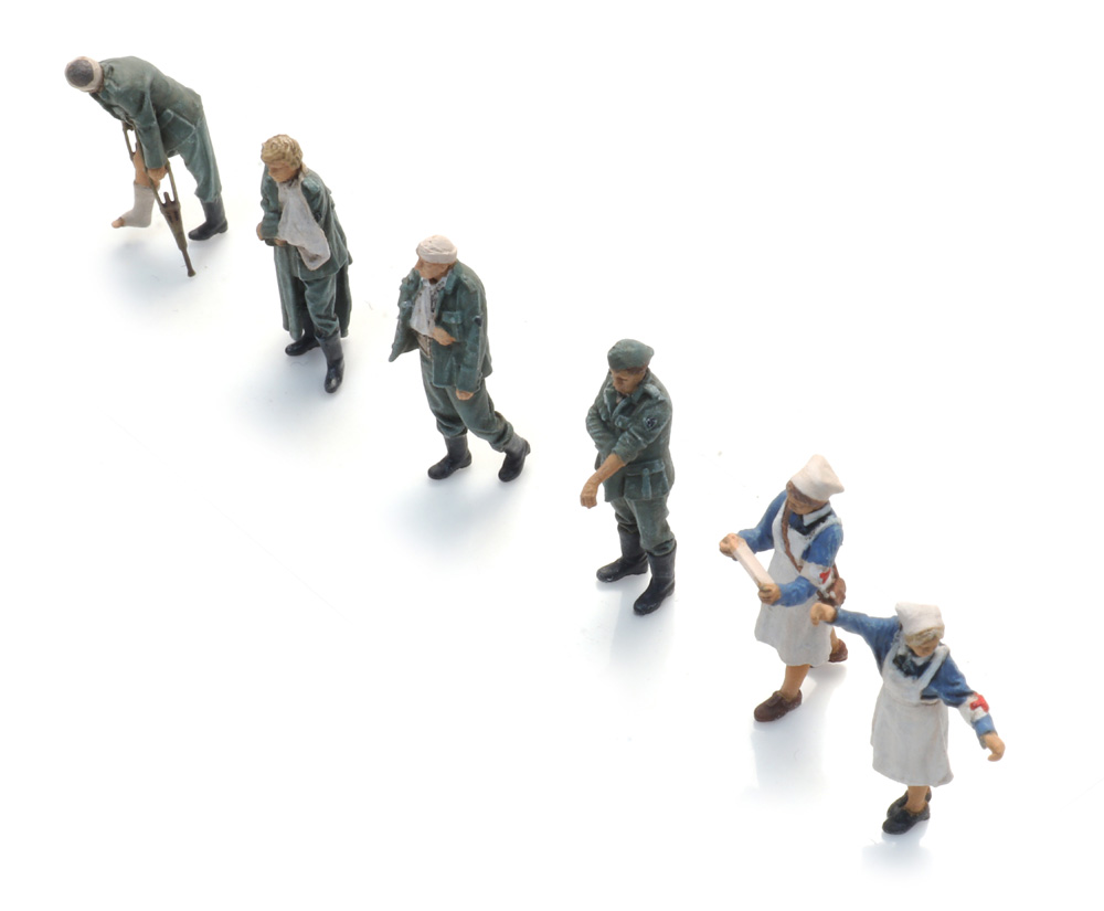 Artitec 7720019 Wehrmacht verwundete Soldaten + Krankenschwester