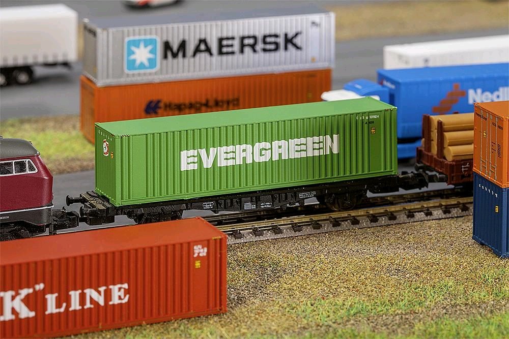 Faller 272843 40' Hi-Cube Container EVERGREEN 1:160 Spur N Neu OVP