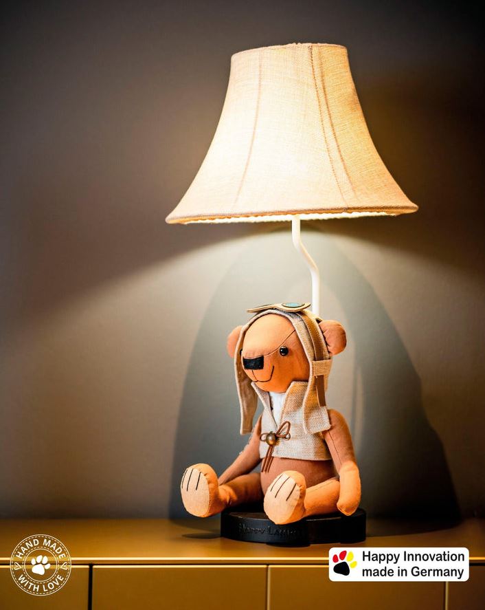 Happy Lamps 10012 Charles der Bär Tischleuchte Neu OVP