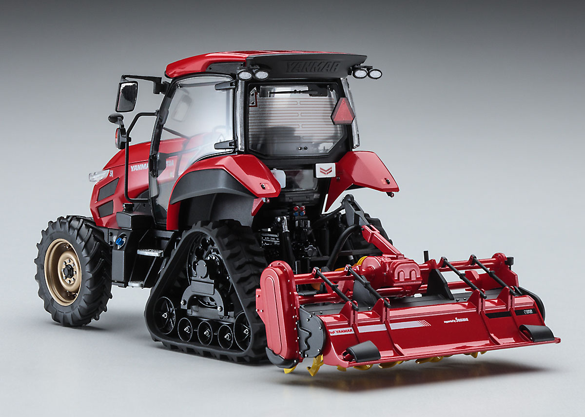 Hasegawa 66107 Yanmar Traktor YT5113A Delta mit Vertikutierer 1:35
