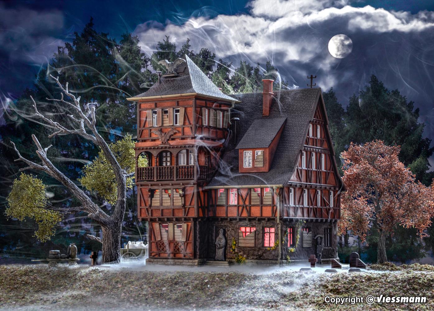 Vollmer 43679 Villa Vampir mit Farbtabletten 1:87 Spur H0 Bausatz