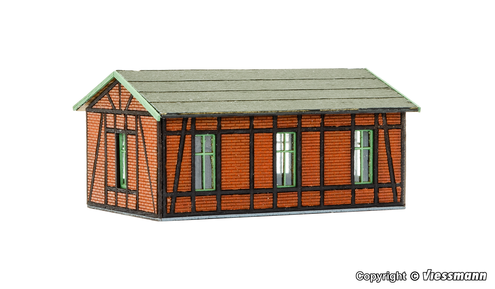 Vollmer 47556 Werkstatt mit Putz-/Fachwerkfassade - Polyplate Bausatz