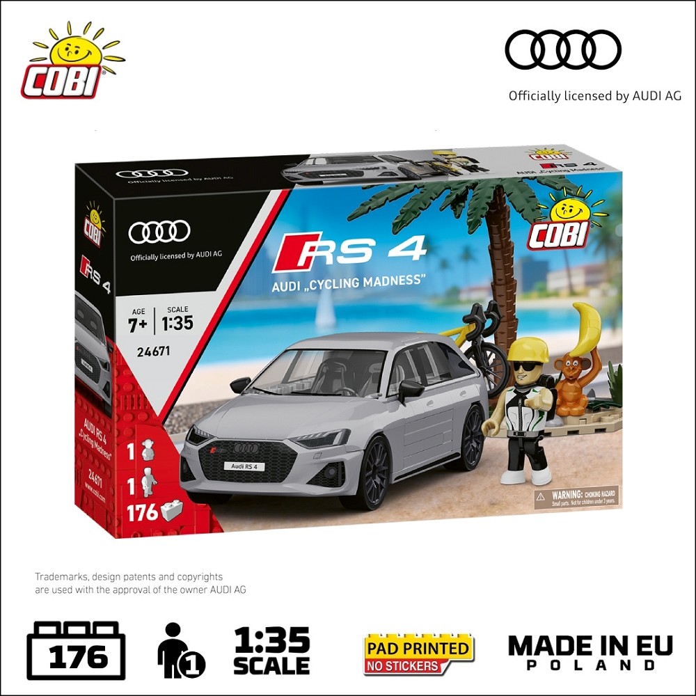Cobi 24671 RS 4 B9 CYCLING MADNESS 155 PCS AUDI