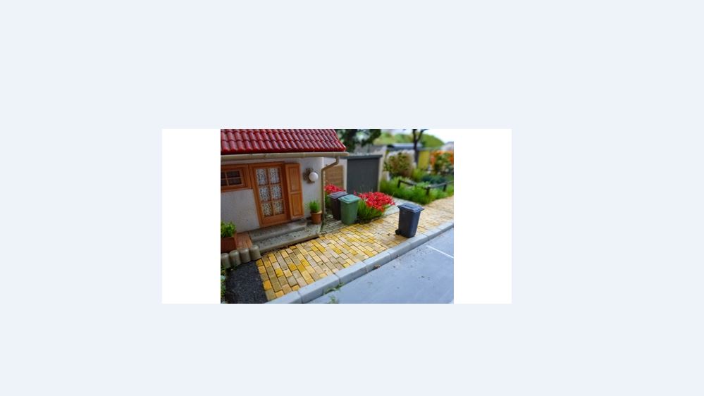 Juweela 28140 Straßen-/Gehweg-Pflaster beige Mix, 10000x (Miniatur)
