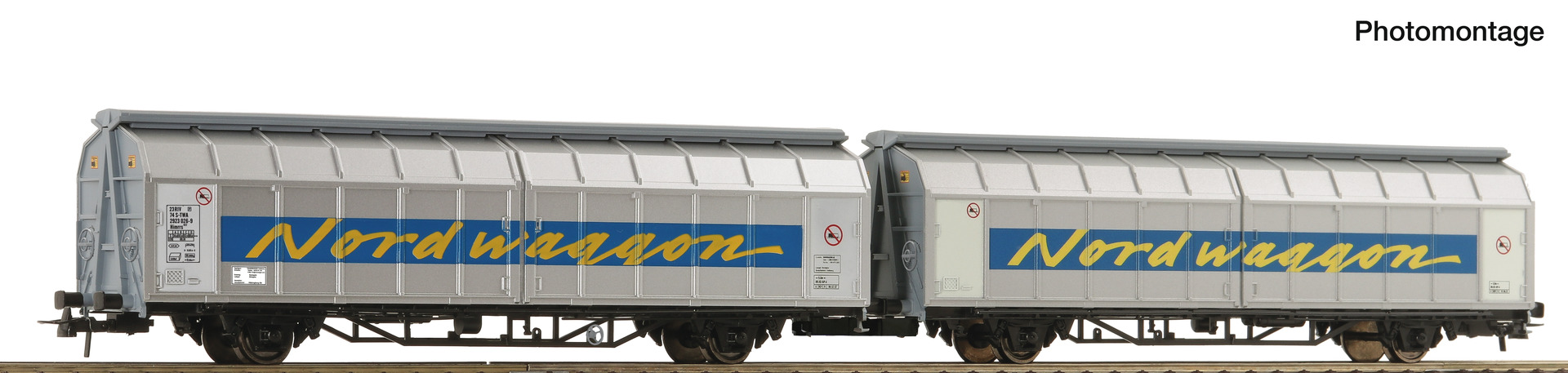 Roco 6600311 Schiebewandwagen-Doppeleinheit